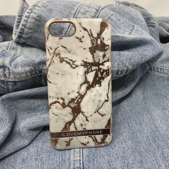 iPhone 6s Plus Case Gold Marble Print Cover NEW - Picture 2 of 7